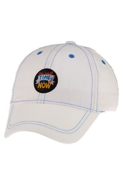 Kitti 4-8 Years 52cm Boy Summer Rocket Pattern Adjustable Hat Cap White Y 2321002