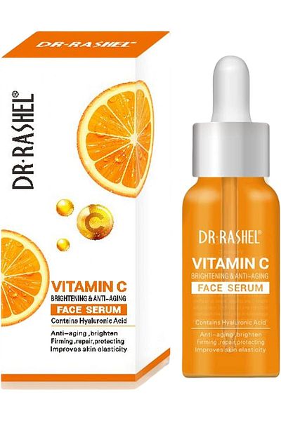 cappuvini DR RASHEL Vitamin C Face Serum, Vitamin C Serum for Face with Hyaluronic Acid, Brightening & Anti-ag