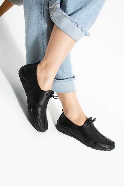 Getcho Pantofi de damă Ludovic din piele naturală neagră