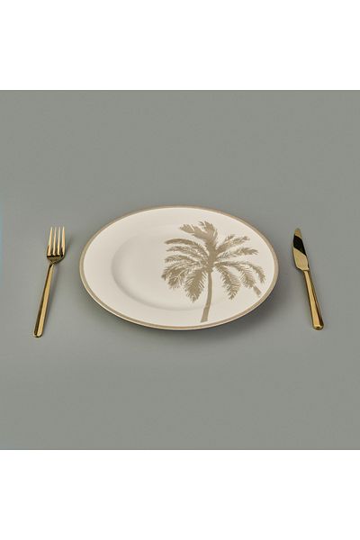 Evidea Kitchen Palm Serving Plate - 27 cm
