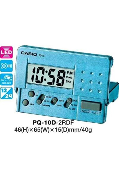 Casio PQ-10D-2RDF Alarmlı Led Masa Saati