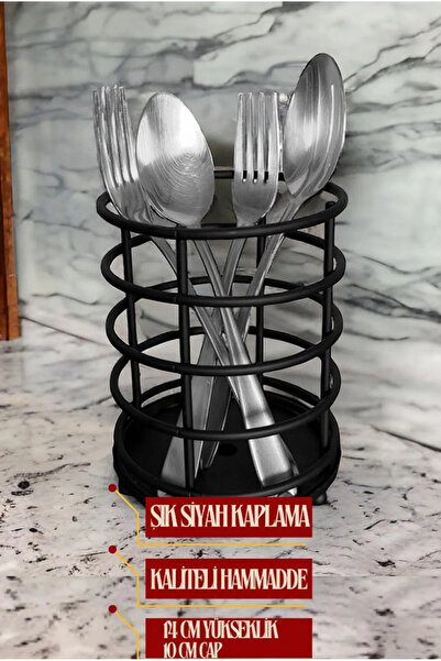 Magic Objects Paslanmaz Metal Mutfak Tezgah Üstü Kaşıklık Düzenleyici Kaşık Ç...