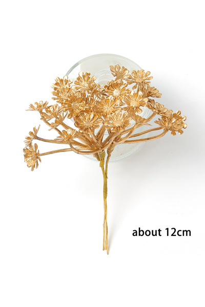 Choice 5 6 قطع نباتات اصطناعية ذهبية بلاستيكية أوراق الأوكالبتوس ديكور المنزل...