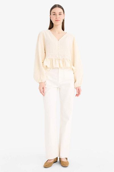 DeFacto Μακρυμάνικο τουνίκ Regular Fit Muslin D4397ax25sp