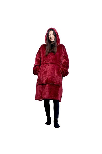 OEM Blanket with sweatshirt sleeves, hood, pocket, double layer Serpa 220g/m² and Polar 260g/m²