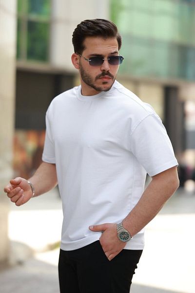 JANES Ανδρικό κοντομάνικο μπλουζάκι Basic Oversize