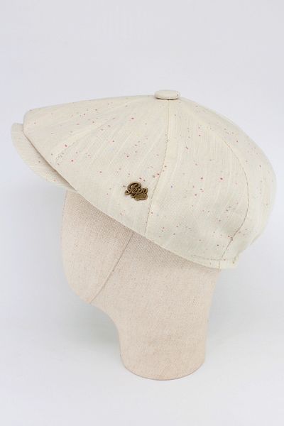 Hat Town British Model Striped Fabric Summer Cap Hat