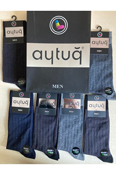 Aytuğ AYTUĞ Modal Seri Dikişsiz Erkek Çorap 6lı Paket