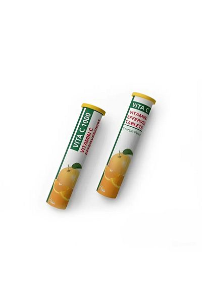 vita C Effervescent 1000mg Supplement 20 Tablets X 2