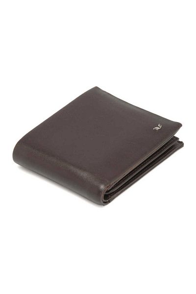 Tergan Мъжки портфейл от естествена кожа кафяв - S1ce00001588-d38