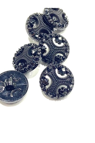 karantuhafiye Vest Cardigan Button / Black 1,5 cm / M2617