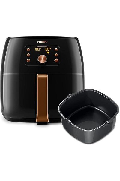 Philips XXL Airfryer - 2225W, 7.3L, 1.4KGs, Smart Sensing Technology, Rapid Air Technology, Black/Co