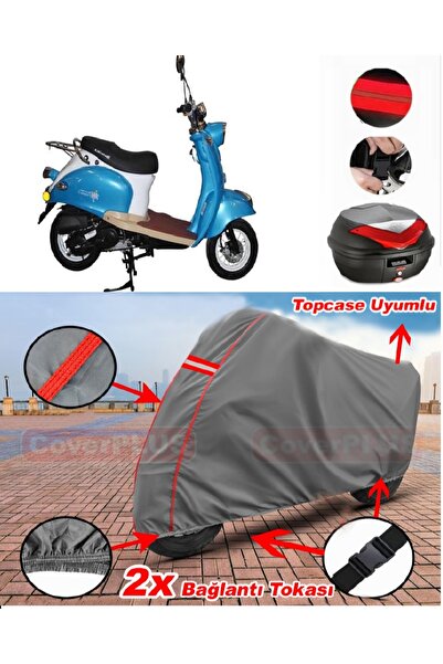 CoverPlus Motolux Legend X حقيبة خلفية متوافقة مع قماش القنب للدراجات النارية...