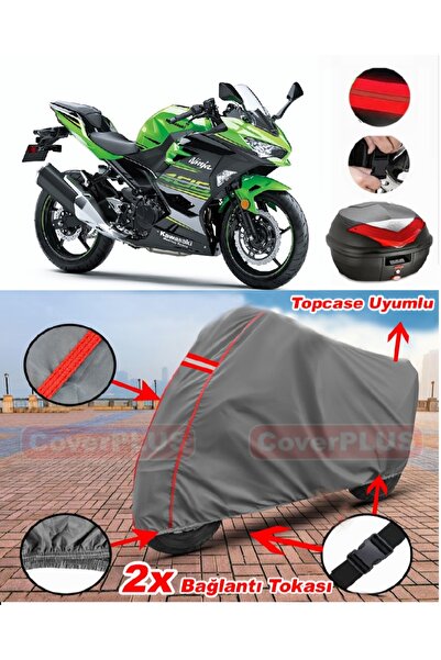 CoverPlus غطاء محرك السيارة المتوافق مع Kawasaki Ninja 400، غطاء محرك السيارة...