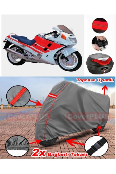 CoverPlus Honda Cbr 1000 F Rear Bag Compatible Motor Tarpaulin Motorcycle Tar...