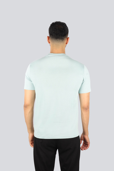 PAUL&SHARK Men's Short Sleeve Crew Neck Three Fishes Pattern Blue T-Shirt 25411005 -072