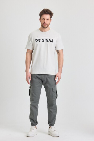 Wise Erkek Rahat Kesim Kargo Cepli Beli Lastikli Jogger Pantolon