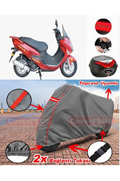 CoverPlus حقيبة ظهر آسيا AS 150 T 7B متوافقة مع قماش القنب للدراجات النارية ب...