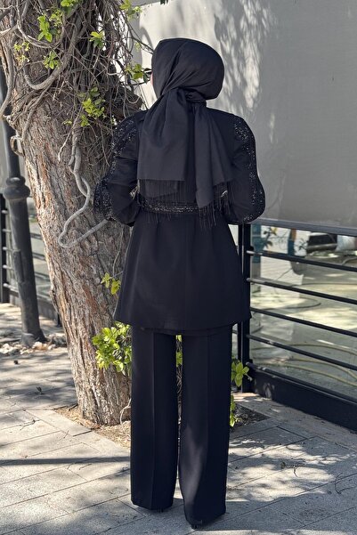 Moda İlgi MODAİLGİ Pantolonlu Takım ILG231CKT07032 Siyah