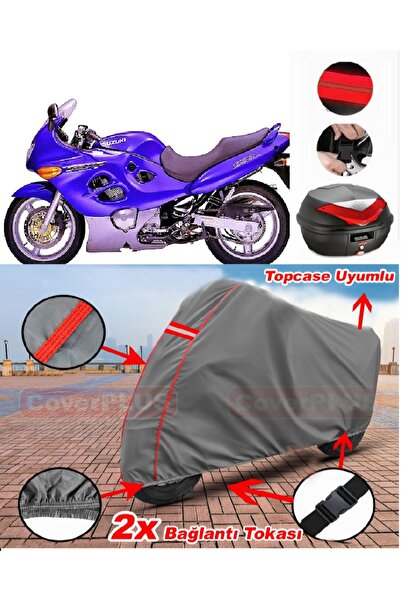 CoverPlus سوزوكي GSX 600 F الخلفية حقيبة متوافقة مع المحرك القماش المشمع دراج...