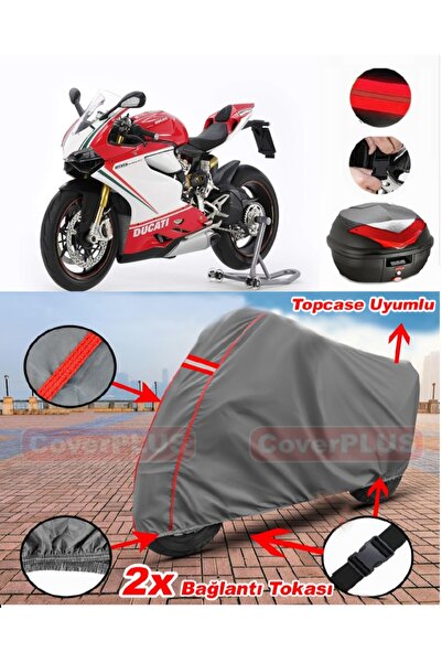 CoverPlus Ducati Panigale 1199 S حقيبة خلفية متوافقة مع قماش القنب للدراجات ا...