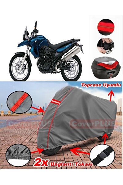 CoverPlus Bmw F 650 GS حقيبة خلفية متوافقة مع قماش القنب للدراجات النارية بال...