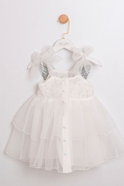 HAUSEkids Φόρεμα για κορίτσια Angel Dream Girl 2-5 ετών-Διαστημικό γκρι