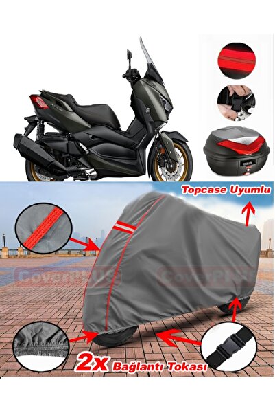 CoverPlus حقيبة ظهر Yamaha X-Max 400 Tech Max متوافقة مع قماش القنب للدراجات ...