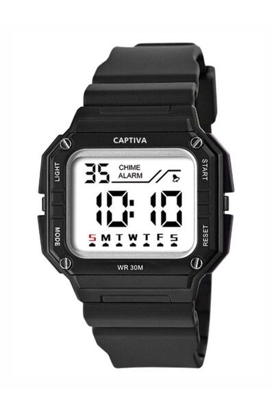 captiva Digital 3 Atm Suya Dayanıklı Işık+Alarm+Kronometre+Takvimli Çoçuk Kol...