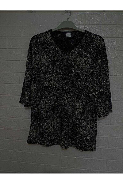 anne moda ankara Ολόσωμη καλοκαιρινή μπλούζα με μανίκια Capri 95% Viscose Anti-Sweat