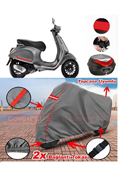 CoverPlus فيسبا سبرينت 50 حقيبة خلفية متوافقة مع قماش القماش المشمع للدراجات ...