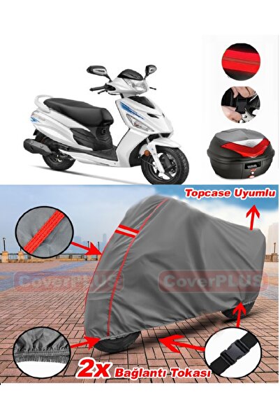 CoverPlus Hero Dash LX 110 حقيبة خلفية متوافقة مع قماش القنب للدراجات النارية...