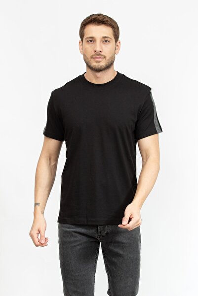 Calvin Klein Jeans Bisiklet Yaka Düz Siyah Erkek T-Shirt J30J325653BEH LOGO T...