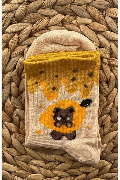 DoDe Flora Women's Cute Animal Figured College Socks 6 Pairs Esinti