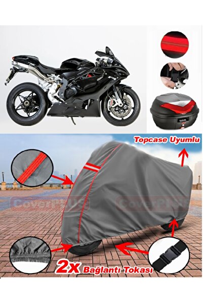 CoverPlus MV Agusta F4 1000 R حقيبة خلفية متوافقة مع القماش المشمع للدراجات ا...