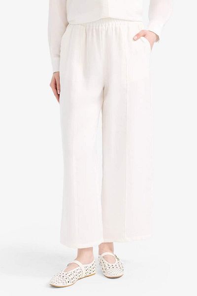 DeFacto Flexible Waisted Basic Plain Modal Harem Pants F1370Ax25Sm