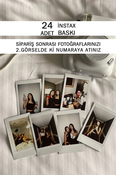 Bytwo 24 ADET İNSTAX BASKI - FOTO BASKI - FOTOĞRAF BASKI - 7X8cm