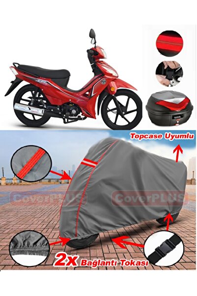 CoverPlus Kuba Ege 100 حقيبة ظهر متوافقة مع قماش القماش المشمع للدراجات النار...