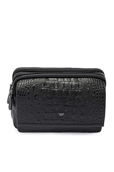 Tergan Siyah Hakiki Deri Erkek Portföy Çantası - S1PC00021529-V1D