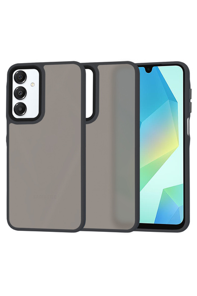 SKYDDAR INNOVATION Husa Samsung Galaxy A16, Frosted, Negru, set cu sticker