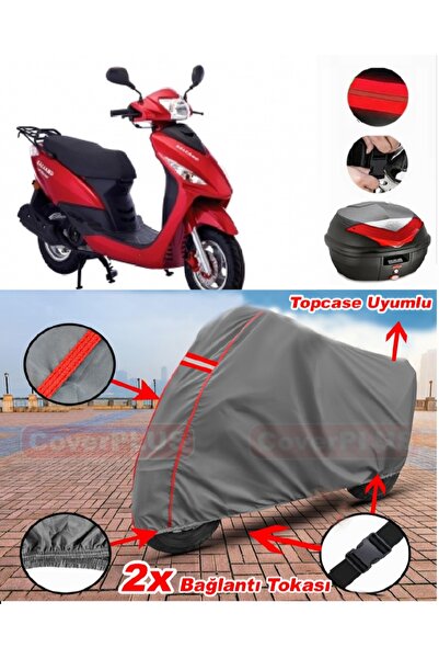 CoverPlus Salcano Astro 130 Back Bag Compatible Motor Tarpaulin Motorcycle Ta...