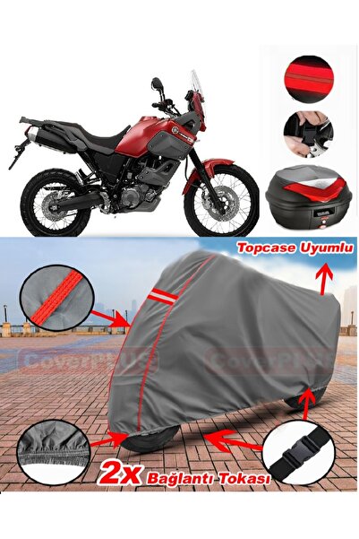 CoverPlus ياماها XTZ 660Z Tenere حقيبة خلفية متوافقة مع قماش القنب للدراجات ا...