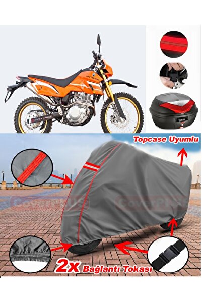 CoverPlus Motoran Cross XV-250 حقيبة خلفية متوافقة مع قماش القنب للدراجات الن...