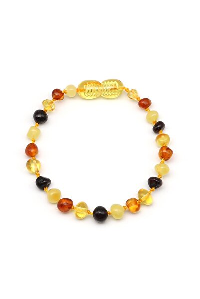 Alibaba Doğaltaş Damla Kehribar Bebek Diş Bileklik – 14 cm