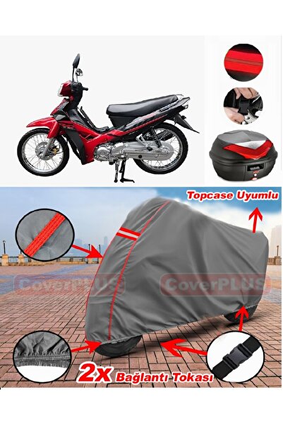 CoverPlus Steel Motor Angel 50 Rear Bag Compatible Motor Tarpaulin Motorcycle...