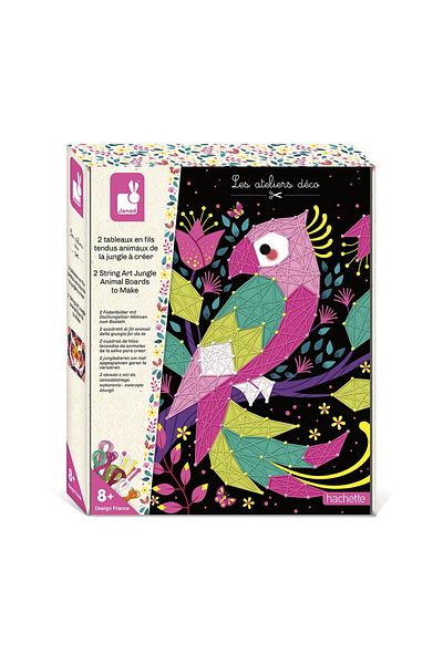 Janod Set create Janod String Art - Animale din jungla