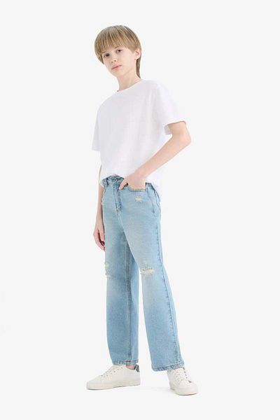DeFacto New Season Boy's Wide Leg Wide Leg Jean Trousers