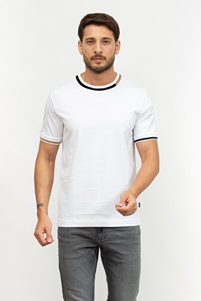 BOSS Erkek Bisiklet Yaka T-Shirt