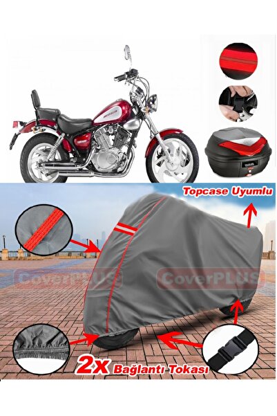 CoverPlus Keeway Super Shadow 250 Topcase Compatible Motor Tarpaulin Motorcyc...