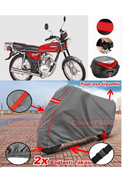 CoverPlus Falcon Runner 125 حقيبة خلفية متوافقة مع قماش القنب للدراجات الناري...